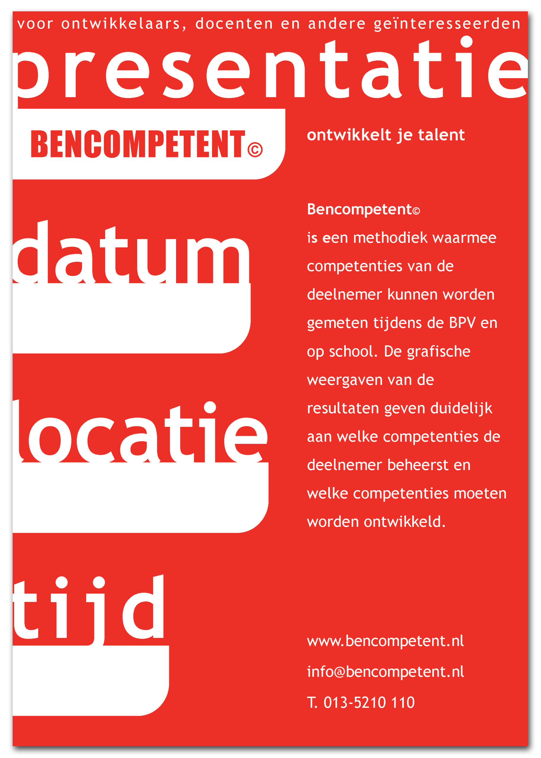 Bencompetent affiche